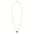 14K Yellow Gold Amethyst Heart Necklace (1.50 mm)