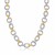 Multi Style Diamond Cut Rhodium Plated Chain Necklace in 18K Yellow Gold and Sterling Silver