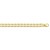 Curved Motif Chain Link Mens Bracelet in 14k Two-Tone Gold (7.85 mm)