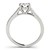 14k White Gold Graduated Single Row Round Diamond Engagement Ring (1 1/3 cttw)