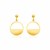 14k Yellow Gold Half Open Circle Earrings