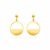 14k Yellow Gold Half Open Circle Earrings