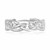 Celtic Motif Rhodium Finished Toe Ring in Sterling Silver