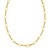 14K Yellow Gold Five and One Oval Link Chain Necklace