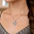 Love Knot Groove Texture Pendant in Sterling Silver