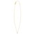14K Yellow Gold Mini Diamond A Initial Pendant Necklace