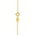 14K Yellow Gold Mini Diamond A Initial Pendant Necklace
