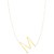 14K Yellow Gold Yours Truly Large Initial M Necklace