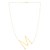 14K Yellow Gold Yours Truly Large Initial M Necklace