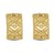 14K Yellow Gold Diamond Vannerie Earrings