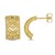 14K Yellow Gold Diamond Vannerie Earrings