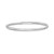 Sterling Silver Rhodium Plated Basketweave Stretch Bangle