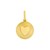 14K Yellow Gold Polished Radiating Heart Charm Pendant