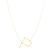 14K Yellow Gold Yours Truly Large Initial P Necklace
