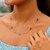 14K Yellow Gold Oval Gemstone and Bead Necklace