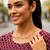 Polished and Textured Pebble Station Necklace in 14k Yellow Gold