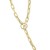 14K Yellow Gold Paperclip Toggle Link Necklace