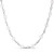 Sterling Silver Rhodium Plated Freshwater Pearl Bead Necklace