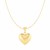 Puffed Heart Pendant in 10k Yellow Gold