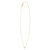 14K Yellow Gold Mini Diamond X Initial Pendant Necklace