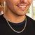 Pave Curb Chain in 14k Two Tone Gold (4.60 mm)