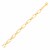 Polished Oval Marquise Link Bracelet in 14k Yellow Gold