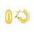 14k Yellow Gold Small Omega C Hoops