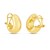 14k Yellow Gold Small Omega C Hoops