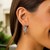 Two-Part Graduated Polished and Textured Hoop Earrings in Sterling Silver