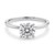 1 1/2 Carat Round Lab Grown IGI G/VS1 Diamond Ring in 10K White Gold