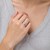1 1/2 Carat Round Lab Grown IGI G/VS1 Diamond Ring in 10K White Gold