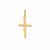Classic Crucifix Pendant in 14k Two Tone Gold