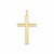 14k Yellow Gold High Polish Classic Cross Pendant