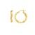 14K Yellow Gold Twist Hoop Earrings