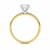 1 Carat Cushion Lab Grown IGI G/VS1 Diamond Solitaire Ring in 14K Yellow Gold