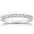 Shared Prong Diamond Wedding Ring Band in 14k White Gold
