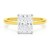 5 Carat Radiant Lab Grown IGI G/VS1 Diamond Solitaire Ring in 14K Yellow Gold