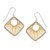 Geometric Earrings in Sterling Silver and 14K Yellow Gold