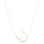 14K Yellow Gold Yours Truly Large Initial U Necklace