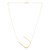 14K Yellow Gold Yours Truly Large Initial U Necklace