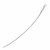 Diamond Cut Round Omega Necklace in 14k White Gold (1.5 mm)