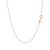 Classic Box Chain in 14k Rose Gold (0.6 mm)