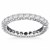 Timeless Round Cut Diamond Eternity Ring in 14k White Gold