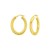 14K Yellow Gold Twisted Medium Hoop Earrings