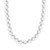 Sterling Silver Rhodium Plated Bold Bead Necklace