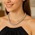 Sterling Silver Rhodium Plated Bold Bead Necklace