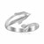 Shiny Dolphin Motif Toe Ring in Rhodium Plated Sterling Silver