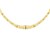 Graduated Greek Fret Link Necklace in 14K Yellow Gold