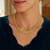 Graduated Greek Fret Link Necklace in 14K Yellow Gold