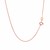 Diamond Cut Round Wheat Chain in 14k Rose Gold (0.60 mm)